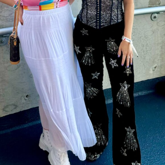 Nasty Gal Premium Velvet Flare Pant - Picture 4 of 4